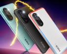 Poco M7 Plus em Aqua Blue, Carbon Black e Chrome Silver. (Fonte da imagem: Poco)