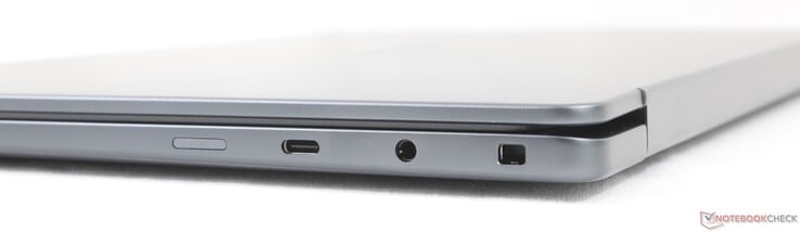 Correto: USB-A 4.0 com DisplayPort 2.1 + Power Delivery, fone de ouvido de 3,5 mm, Noble Lock