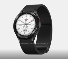 Renderização vazada do Galaxy Watch6 Classic. (Fonte: Steve Hemmerstoffer e MySmartPrice)