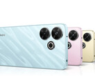 A Xiaomi oferece o Redmi 13 nas opções de cores Midnight Black, Ocean Blue, Pearl Pink e Sandy Gold. (Fonte da imagem: Xiaomi)