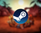 A história de Dead in Bermuda começa com um acidente de avião que deixa oito sobreviventes presos em uma ilha misteriosa. Na foto, a arte do jogo com o logotipo do Steam sobreposto. (Fonte da imagem: Steam)