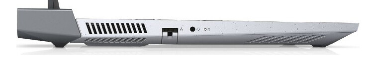 Lado esquerdo: Gigabit Ethernet, porta combinada de áudio