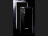 Um renderização Honor V40. (Fonte: Twitter)