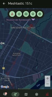 O histórico de localização pode ser exibido