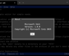 O Microsoft Edit para Windows de 64 bits permite que os usuários de linha de comando editem arquivos de texto com facilidade. (Fonte da imagem: Microsoft)