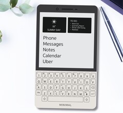 O Minimal Phone lembra os smartphones BlackBerry, mas usa E Ink. (Imagem: Minimal)