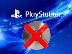 Logotipo da PlayStation visível acima do disco do PS5