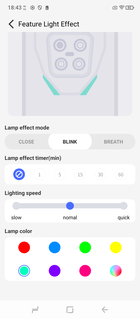 Algumas configurações do Light Elf (Fonte da imagem: Captura de tela - Sergey Tarasov - Notebookcheck)