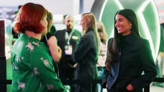 Uma foto da CEO da Xbox, Asha Sharma, em entrevista à BBC