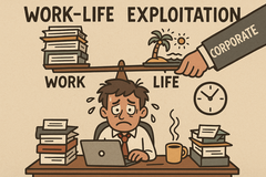 O equilíbrio entre a vida pessoal e profissional continua sendo prejudicado no Vale do Silício. (Fonte da imagem: AI generated)