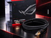 O cabo Ethernet Asus ROG Zoom Cat. 8 oferece uma largura de banda de 40 Gbps.