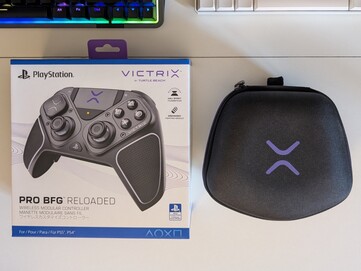 Embalagem do Victrix Pro BFG Reloaded em estojo de transporte