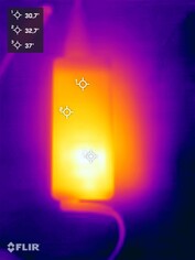 Unidade de fonte de alimentação durante o teste de estresse