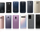 A evolução da série Galaxy S (Fonte de imagem: Samsung)