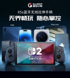 O Gamesir X5s é um controle móvel telescópico compatível com vários dispositivos, incluindo o Nintendo Switch 2. (Fonte da imagem: Gamesir)