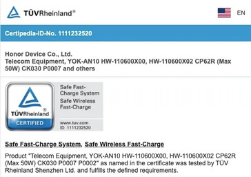 As variantes Honor V40 e/ou Pro captam inúmeros novos vazamentos antes de seu lançamento. (Fonte: Twitter, TUV Rheinland via MySmartPrice)