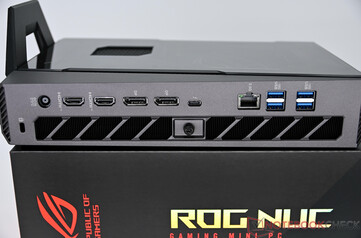 Asus ROG NUC 15 - Conectores na parte traseira
