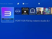 Uma captura de ecrã do RPCS3 instalado numa PS4 com jailbreak