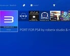 Uma captura de ecrã do RPCS3 instalado numa PS4 com jailbreak