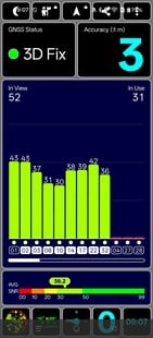 Teste de GPS ao ar livre