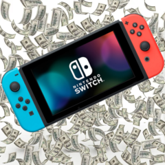 O Switch continua a ser um sucesso de vendas, embora o crescimento das vendas esteja diminuindo. (Imagem via Nintendo e iStock, com edições)
