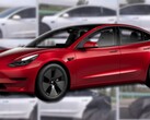 O Tesla Model 3 foi apresentado em 2017 e o Project Highland é uma variante renovada para 2023. (Fonte da imagem: Tesla/@DriveTeslaca - editado)