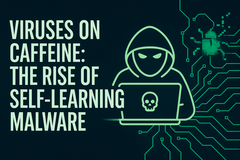 Ilustração de hacker com design de circuito de malware (Fonte da imagem: arte conceitual gerada por IA)