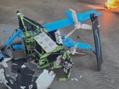 Drone de entrega MK30 da Amazon acidentado. (Fonte da imagem: ABC15 Arizona no YouTube)