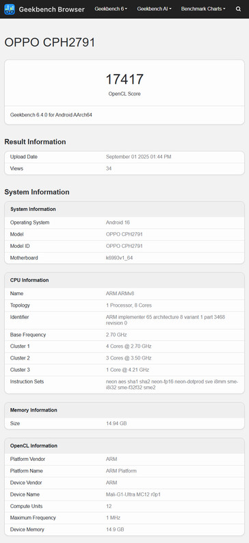 (Fonte da imagem: Geekbench)