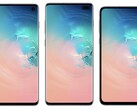 O Galaxy S10, S10+, e S10e apresentam todos telas AMOLED. (Fonte de imagem: Samsung)