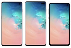 O Galaxy S10, S10+, e S10e apresentam todos telas AMOLED. (Fonte de imagem: Samsung)