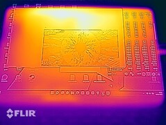 Teste de estresse de temperatura da superfície (frente)