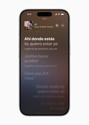 Tradução de letras em tempo real em Apple Music (fonte da imagem: Apple)