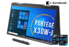 Super-light Dynabook Portege X30W-J é agora um laptop Intel Evo com Tiger Lake Core i5, i7, e gráficos Iris Xe (Fonte: Dynabook)