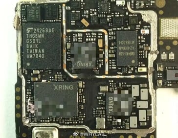 Placa-mãe vazada com o SoC Xring.