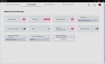 Outras configurações