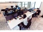 Uma fotografia mostrando o espaço de trabalho no escritório do Google na França, em Paris. (Fonte da imagem: Google)