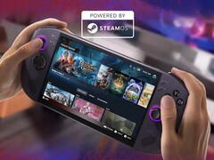 O Lenovo Legion Go S com SteamOS vem na cor roxa e não tem controles removíveis.
