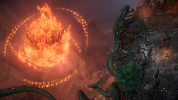 Uma imagem mostrando um ambiente no Pathfinder: Kingmaker - Enhanced Plus Edition.