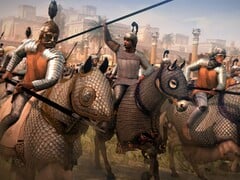 Uma imagem mostrando a cavalaria em Total War: Rome II - Emperor Edition, atualmente à venda no Steam.