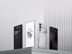 O RedMagic 10S Pro vem nas cores preto fosco, prata transparente e preto transparente (Fonte da imagem: RedMagic)