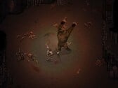 Uma imagem mostrando uma luta contra um urso em Drova - Forsaken Kin, agora com 50% de desconto.