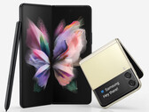 Os sites Galaxy Z Fold4 e Galaxy Z Flip4 podem ambos apresentar câmeras sob painel. (Fonte de imagem: Samsung)