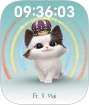 O gato é coroado quando todos os anéis são fechados.
