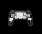 Uma imagem de raio X de um controle do PlayStation 3 com componentes internos visíveis