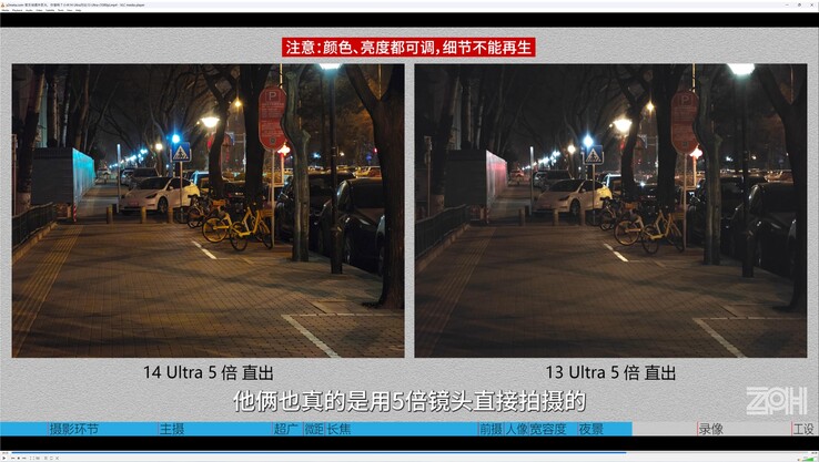 Xiaomi 14 Ultra vs. Xiaomi 13 Ultra: As fotos noturnas também se beneficiam da teleobjetiva F/2.5.