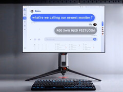 O ROG Swift OLED PG27UCDM pode muito bem apresentar um painel LG WOLED de última geração. (Fonte da imagem: Asus)