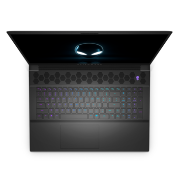 Teclado Alienware m18 R2 (imagem via Dell)