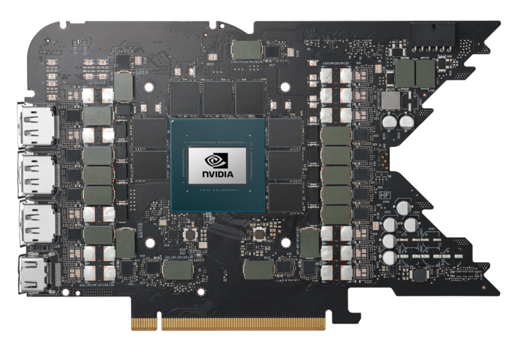 Nvidia GeForce RTX 4080 PCB. (Fonte da imagem: Nvidia)