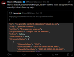 Uma postagem no X confirmando o uso de novos recursos para o BF6 Battle Royale (fonte da imagem: ModernWarzone X)
